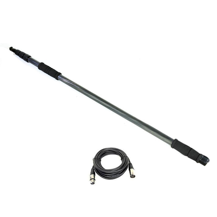 Proaim™ 12ft Carbon Fiber Boom Pole, 20ft Long XLR Cable