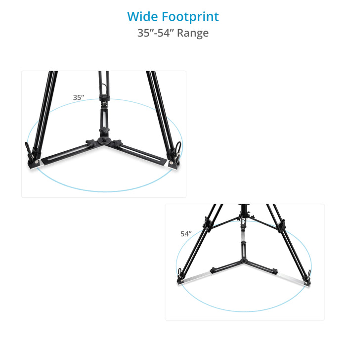 Proaim 5.6ft Air-Controlled Pedestal Stand with 100mm Bowl Camera Mount & Ground Spreader