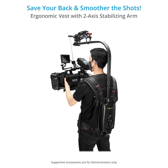 Flycam Flowline Starter with Placid Stabilizing Arm for Camera & Gimbals (5-7.5kg/11–16lb)