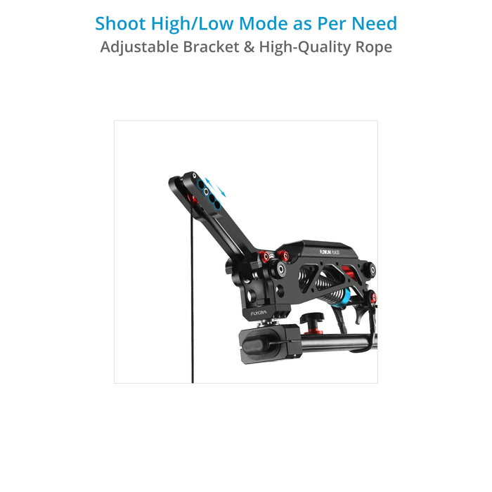 Flycam Flowline Starter with Placid Stabilizing Arm for Camera & Gimbals (5-7.5kg/11–16lb)