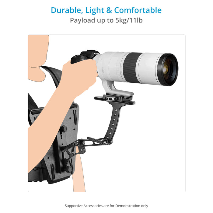 Flycam Telephoto Vest with Camera Support Bracket for Long Lenses & DSLR Video Setups