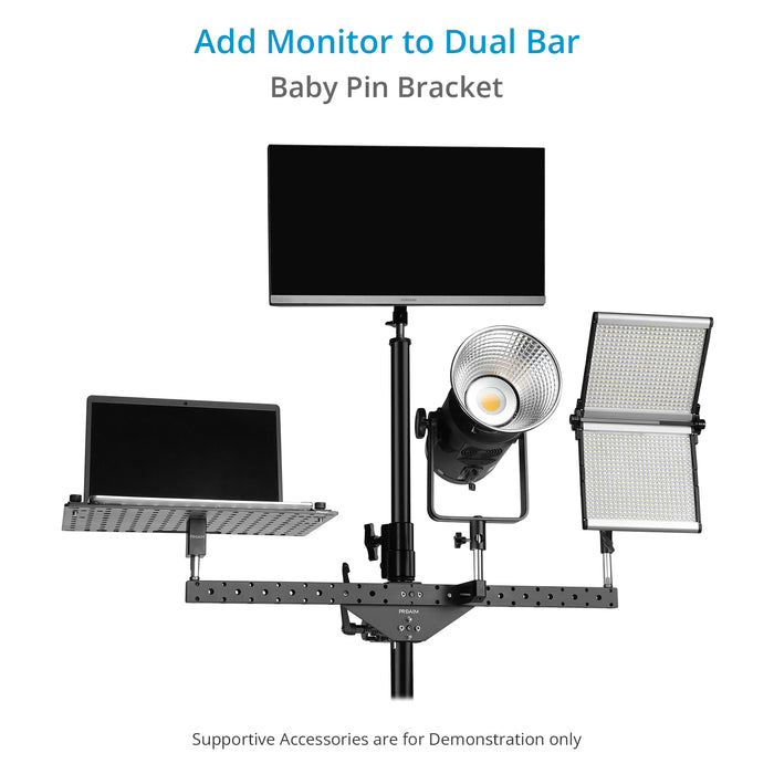 Proaim Baby Pin Bracket for Dual Mount Bar | For Monitor & Other Camera Support Accessories