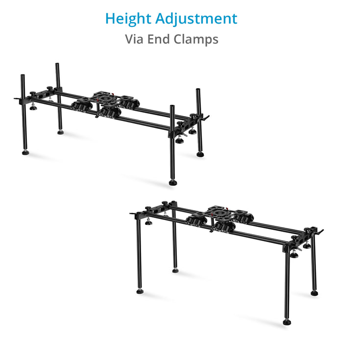 Proaim Breeza Pro Camera Dolly w Track | Mitchell, 75mm, 100mm Bowl Mount