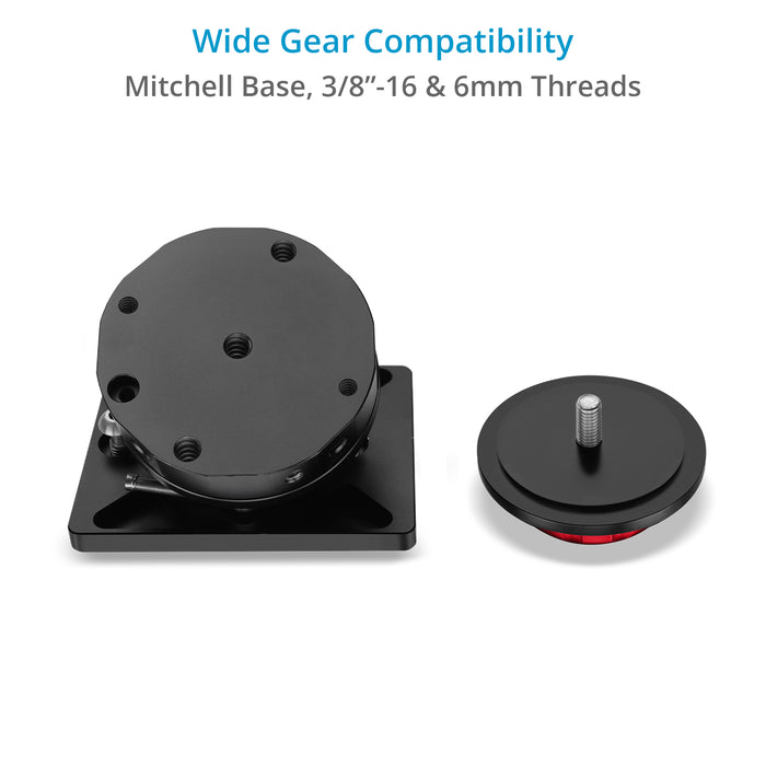 Proaim Camera Support Leveling Base – Mitchell & 3/8” Base Mount