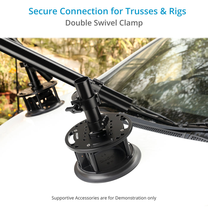 Proaim Double Swivel Truss Clamp. Heavy Duty 360° Swivel Coupler for 38-42mm Speed Rails / Scaffold Poles