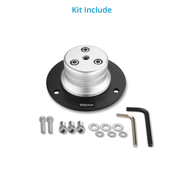 Adaptateur Rotatif 360° Proaim Euro/Elemac - Pour Systèmes De Montage Caméra