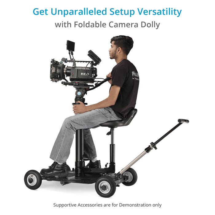 Proaim Foldable Floor/Track Video Camera Platform Dolly for Filmmakers | Payload: 250kg/550lb