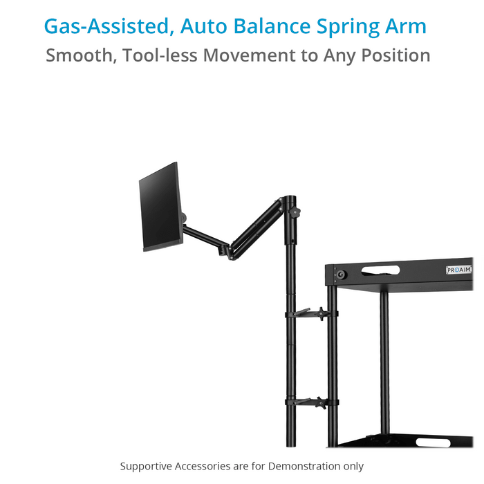 Proaim Hybrid 75mm/100mm VESA Monitor Mount Auto Balance Spring Arm