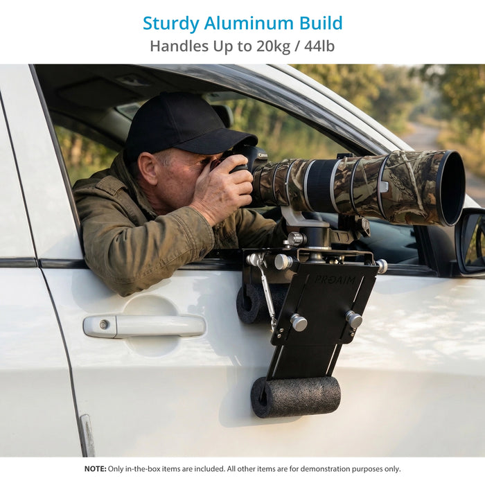 Proaim Keen Eye Pro Car Door Mount for Wildlife, Sports & Professional Photography/Videography