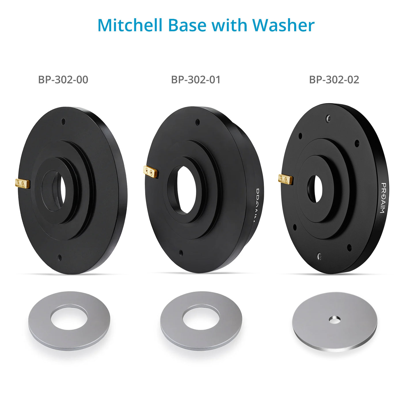 Mitchell Base to Bowl Camera Adapter | 75mm. 100mm. | Proaim — Proaim.be