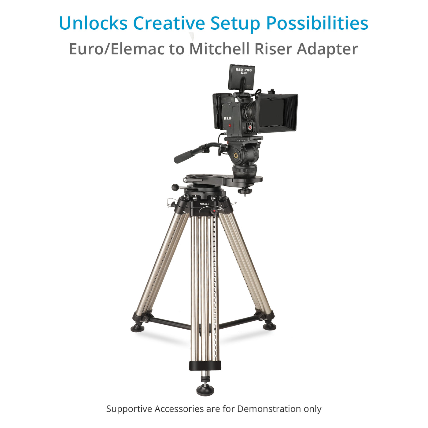 Proaim Euro/Elemac to Mitchell Riser Adapter w Quick Lock — Proaim.be