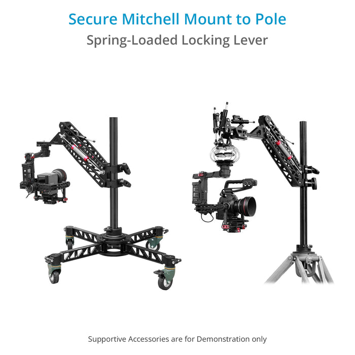 Proaim Scaffold Pole with Mitchell Mount for Vibration Isolator Arms & 3-axis Camera Gimbals