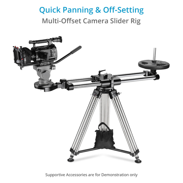 Proaim Ubangi Multi-Offset Video Film Camera Slider Rig w Mitchell Mount