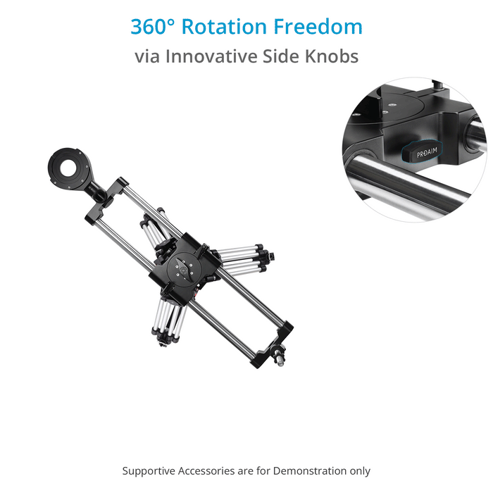 Proaim Ubangi Multi-Offset Video Film Camera Slider Rig w Mitchell Mount