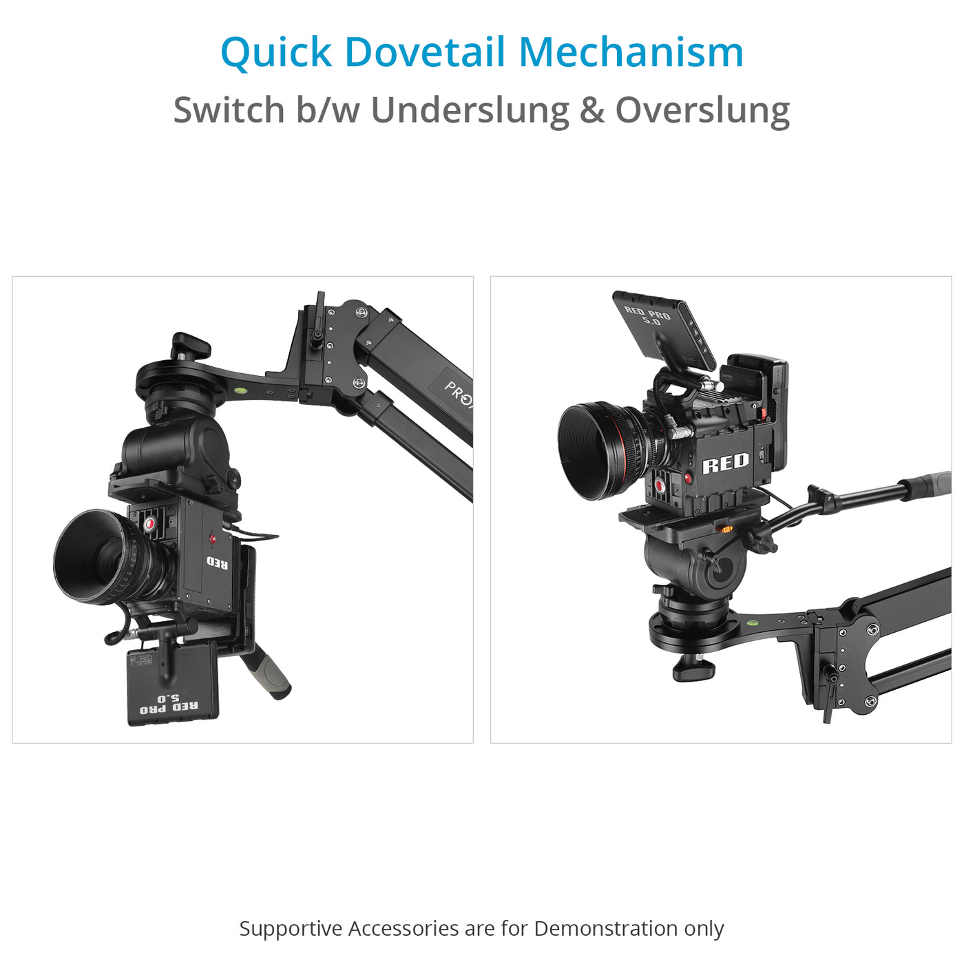 7.2ft Wave Fold Video Camera Jib Crane | 15kg/33lb | Proaim — Proaim.be