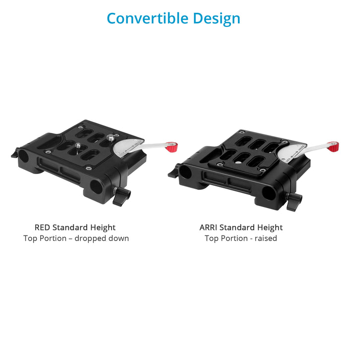 Proaim 15mm Quick Release Camera Base Plate with Dovetail (ARRI Standard)