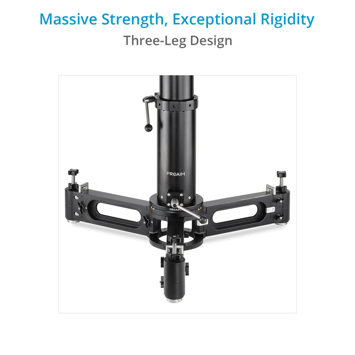 Proaim Marcus Camera Dolly with Mitchell & Euro/Elemac Adapter Base 