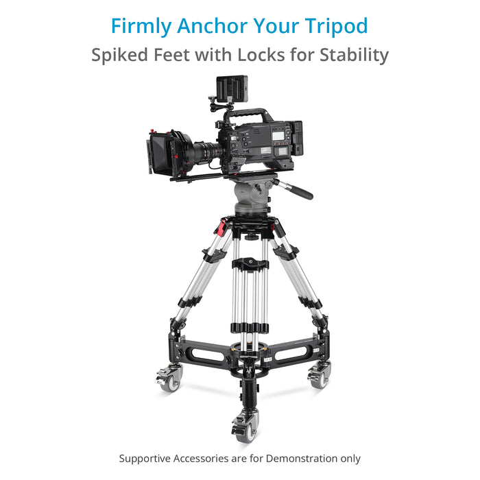 Proaim Marcus Camera Dolly with Mitchell & Euro/Elemac Adapter Base 