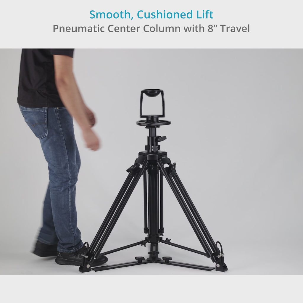 Proaim 5.6ft Air-Controlled Pedestal Stand with 100mm Bowl Camera Mount & Ground Spreader