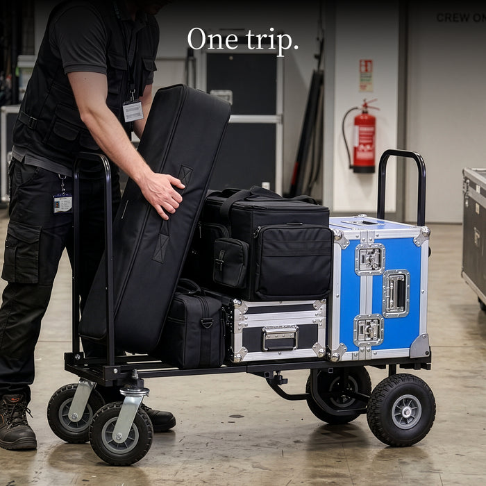Proaim Vanguard UC5 Folding Utility Cart | 8-in-1 Professional All-Terrain Equipment Cart, 200 kg / 440 lb