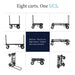 Proaim Vanguard UC5 Folding Utility Cart | 8-in-1 Professional All-Terrain Equipment Cart, 200 kg / 440 lb