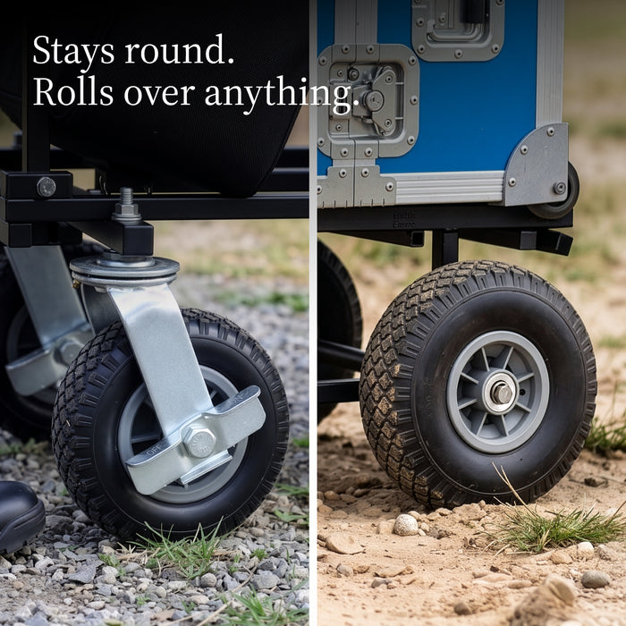 Proaim Vanguard UC5 Folding Utility Cart | 8-in-1 Professional All-Terrain Equipment Cart, 200 kg / 440 lb