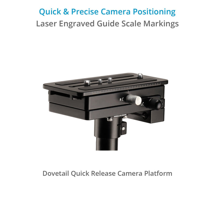 Flycam Zest Pro Video Camera Stabilizer with Integrated Monitoring & Power Connections | Gold Mount / V-Mount