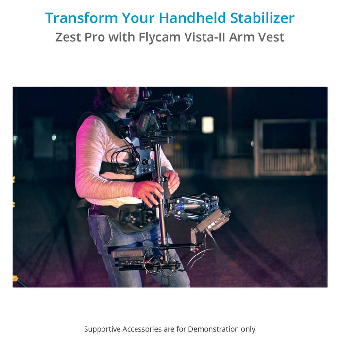 Flycam Zest Pro Video Camera Stabilizer with Power Connections | V-Mount