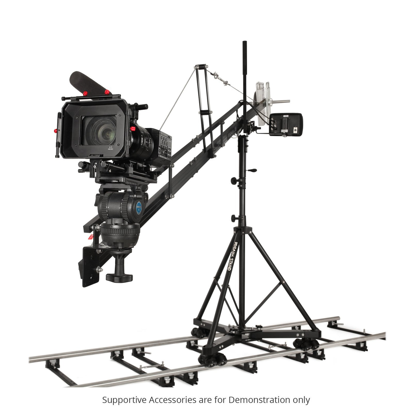12ft Camera Crane Jib with Stand for Gimbals | Proaim — Proaim.be