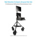 Proaim Alpha Mobile Workstation: Stand, Laptop & Accessory Tray, VESA Monitor Mount