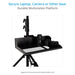 Proaim Alpha Mobile Workstation: Stand, Laptop & Accessory Tray, VESA Monitor Mount