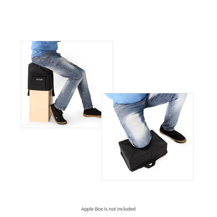 Apple box on sale cushion