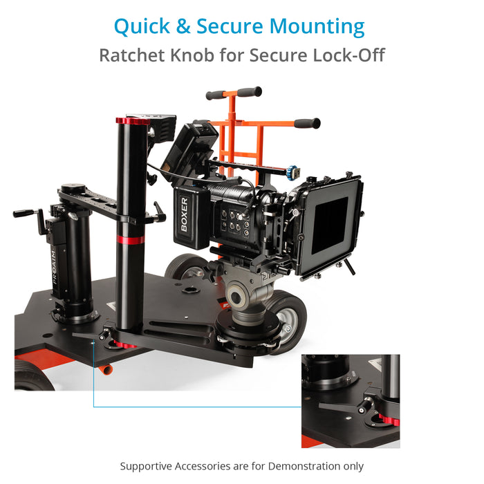 Proaim Euro/Elemac to Mitchell 4-Way Camera Leveller Offset Bracket