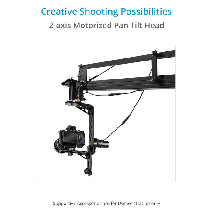 Proaim Flite Pan Tilt Head for Video Camera Jib/Crane | Payload: 3kg / 6.6lb