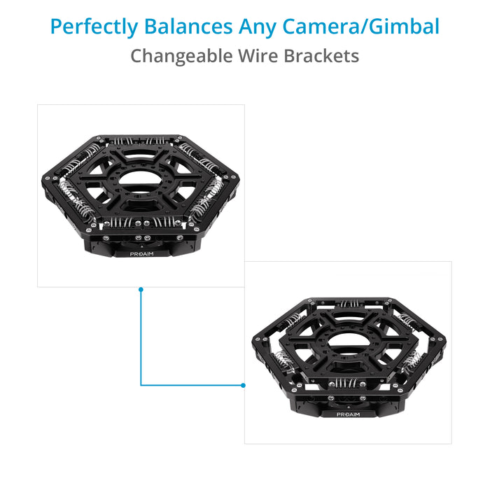 Proaim Glide 4-Dimensional Vibration Isolator for Camera Gimbals