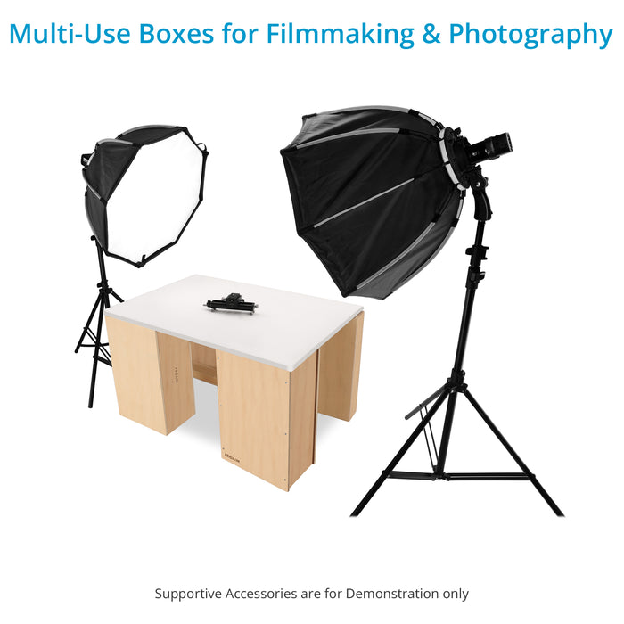 Proaim Set of 4 Apple Boxes for Studio, Film Set & Photography