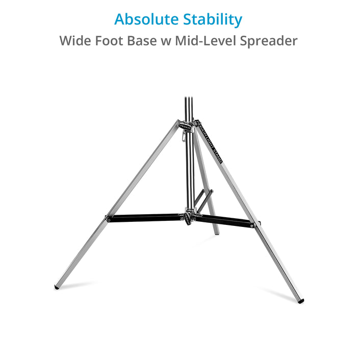 Proaim Ninja 5/8” Double Riser Baby Stand For Lights & Studio Photography| Max. Height: 9.3 Feet