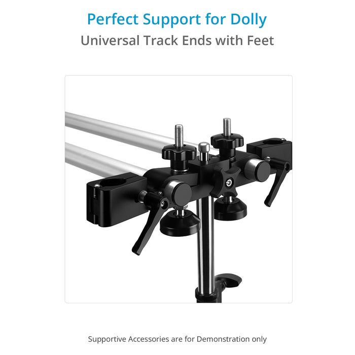 Proaim Polaris Mini Portable Video Camera Dolly w Universal Track Ends | Mitchell & 75mm Bowl Mount