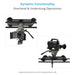 Proaim Polaris Pro Low-Profile Video Camera Dolly w Universal Track Ends | 800lb Payload