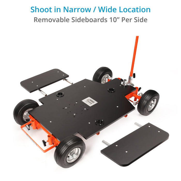 Proaim Quad Super Film Camera Doorway Dolly | Rear-Wheel Steering