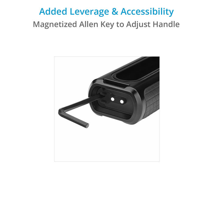 Proaim SnapRig Side Handle (1/4”-20 Screw Mount) for Camera Cage Rigs. ASH244