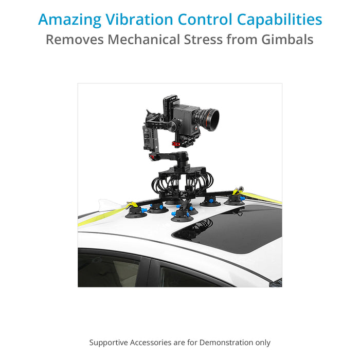 Proaim SuperGrip Suction Car Mount w Vibration Isolator for Camera Gimbals