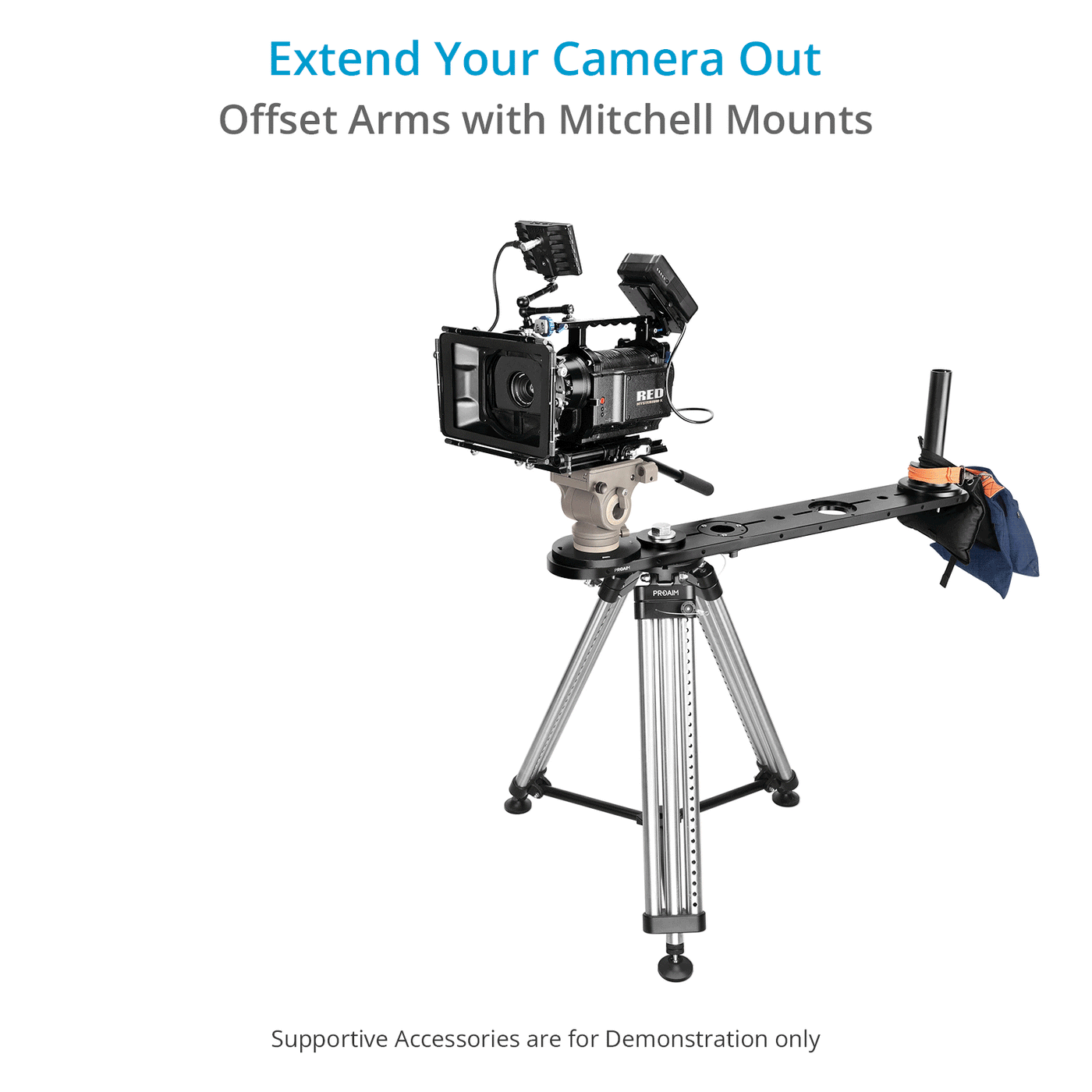 Proaim Zyline Camera Offset Arm with Mitchell Mounts — Proaim.be