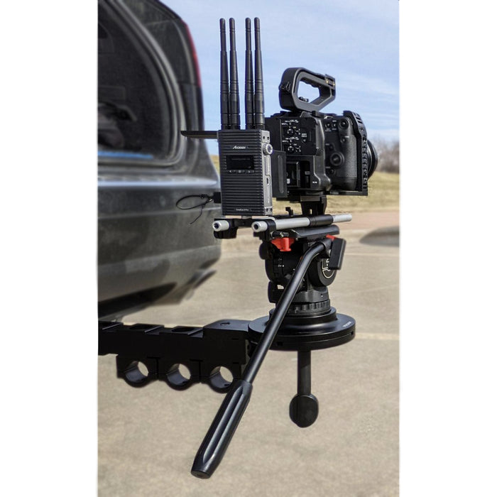 Proaim Trailer Hitch Adapter/Tow Bar for Car Camera Rigging | 2" Hitch, 42mm Speed Rail Clamp, 2200 lb Payload