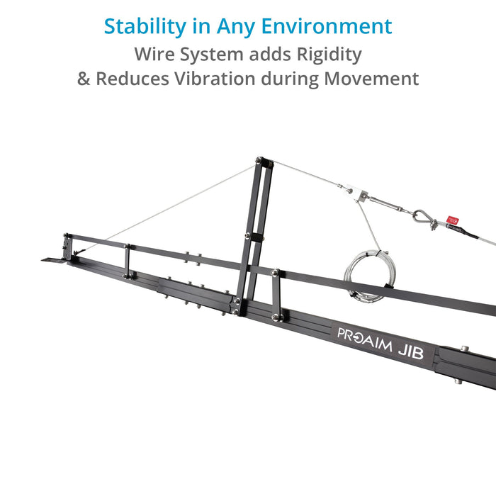 Proaim 18ft Camera Crane Jib, Stand, Sr. Pan-Tilt | Gimbal Compatible