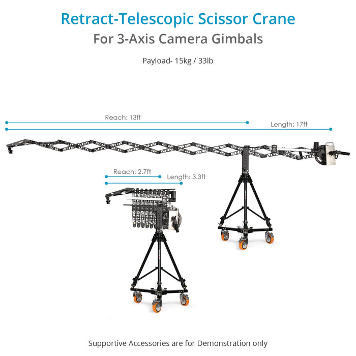 Proaim Powermatic Scissor 17ft Telescopic Camera Jib Crane