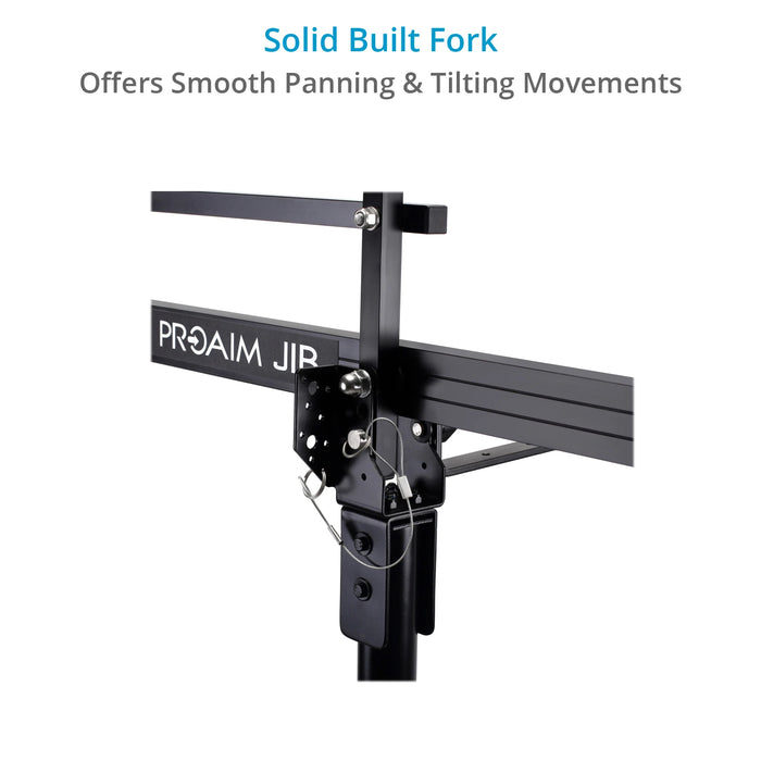 Proaim 9ft Camera Crane Jib, Stand, Jr. Pan-Tilt | Gimbal Compatible