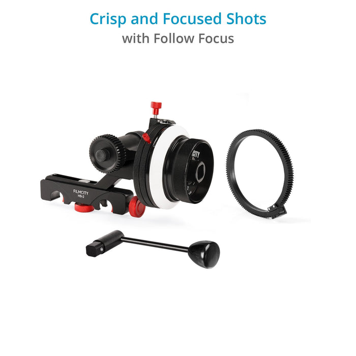 Filmcity FC-03 Shoulder Rig Kit with Matte Box & Follow Focus for DSLR Cameras